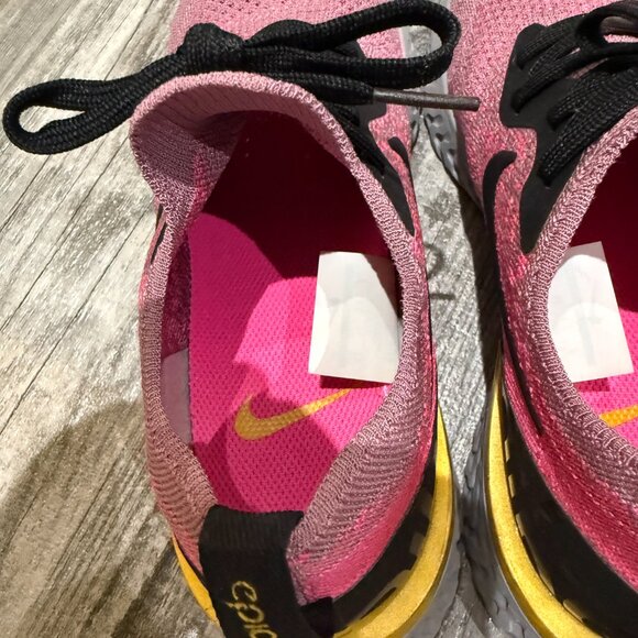 Nike Women's Epic React Flyknit Plum/Pink Running Shoes AQ0070-500 US Size 8 - Picture 6 of 9